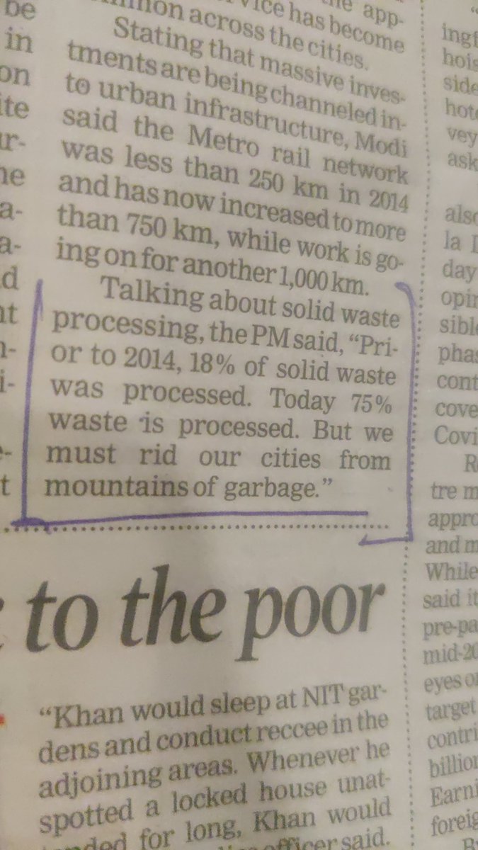 cleanAirBharat's tweet photo. @narendramodi ji,
You may please also #seek_more_details on the kind of "#processing". #DecentralisedSWM model based on #resourcerecovery is not being followed by most cities. Many using #burntechnology #WtEPlants -adding to #emissionload,rising temperatures & #resourceloss. https://t.co/J76fgpXR9a