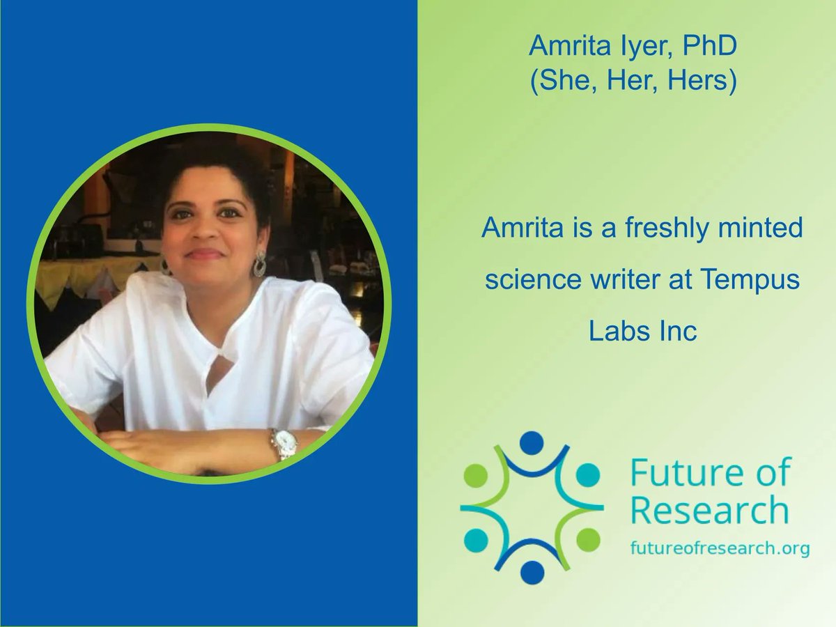 We would love to formally welcome Amrita Iyer to our board of directors! Amrita is a science writer at Tempus Labs Inc and is passionate about improving the (scientific) lives of international ECRs. We are super excited to have you join us, Amrita!