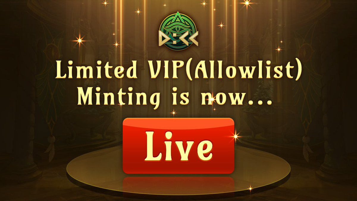 NineChronicles's tweet photo. 🚨MINTING LIVE ALERT🚨
✅The VIP SALES (Allowlist Sales) is now Officially LIVE!!
⏳Mint will be open for next 23 hours!
🪙Minting Price - 999 WNCG!!!

[Official Minting Link]
👉https://t.co/6VPGCFSWCY https://t.co/FW0kNEI1ps