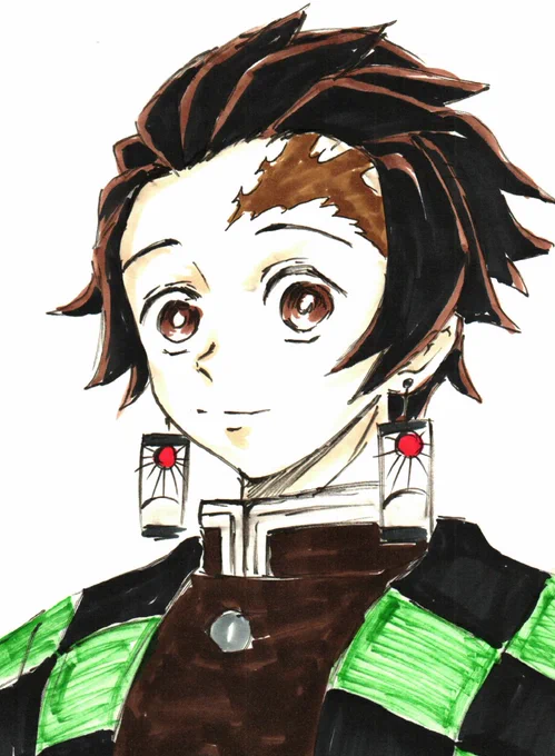 2カ月以上放置してた炭治郎ラクガキ。 