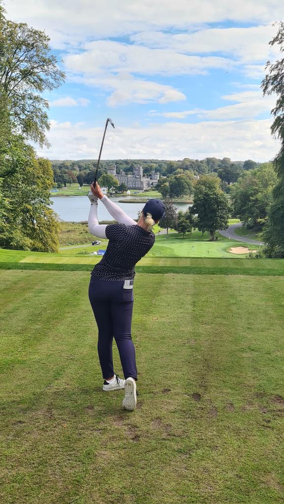 A taster of the views <a href="/GolfDromoland/">Dromoland Golf</a> hosting the first @WomensIrishOpen in a decade. 
Going to look great on tv 😍