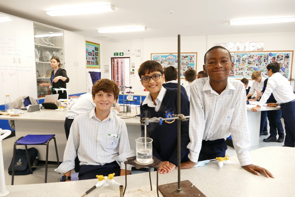 SJBWindsor's tweet photo. The Year 7 boys' favourite time is in the #SJBScience lab when they get to do some practical experiments, especially when flames are involved. This time, they were investigating the effect on boiling point of adding impurities to a pure substance i.e. water. 👨🔬⚗️ https://t.co/tUIy2v0KPS