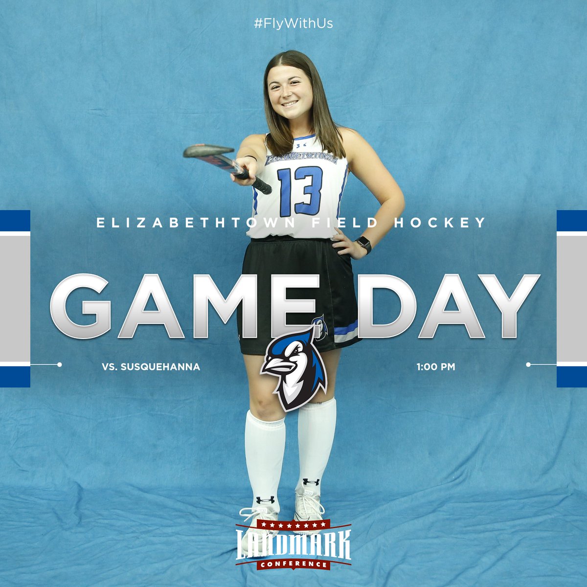 EtownBlueJays's tweet photo. Elizabethtown Field Hockey opens Landmark Conference action as they host Susquehanna!
π Susquehanna
β° 1:00 PM
π Wolf Field
π: https://t.co/pRccfiIsPf
πΊ: https://t.co/oSPwtaurH2
#d3fh #ECFH #FlyWithUs https://t.co/Ec2wzgAtfj