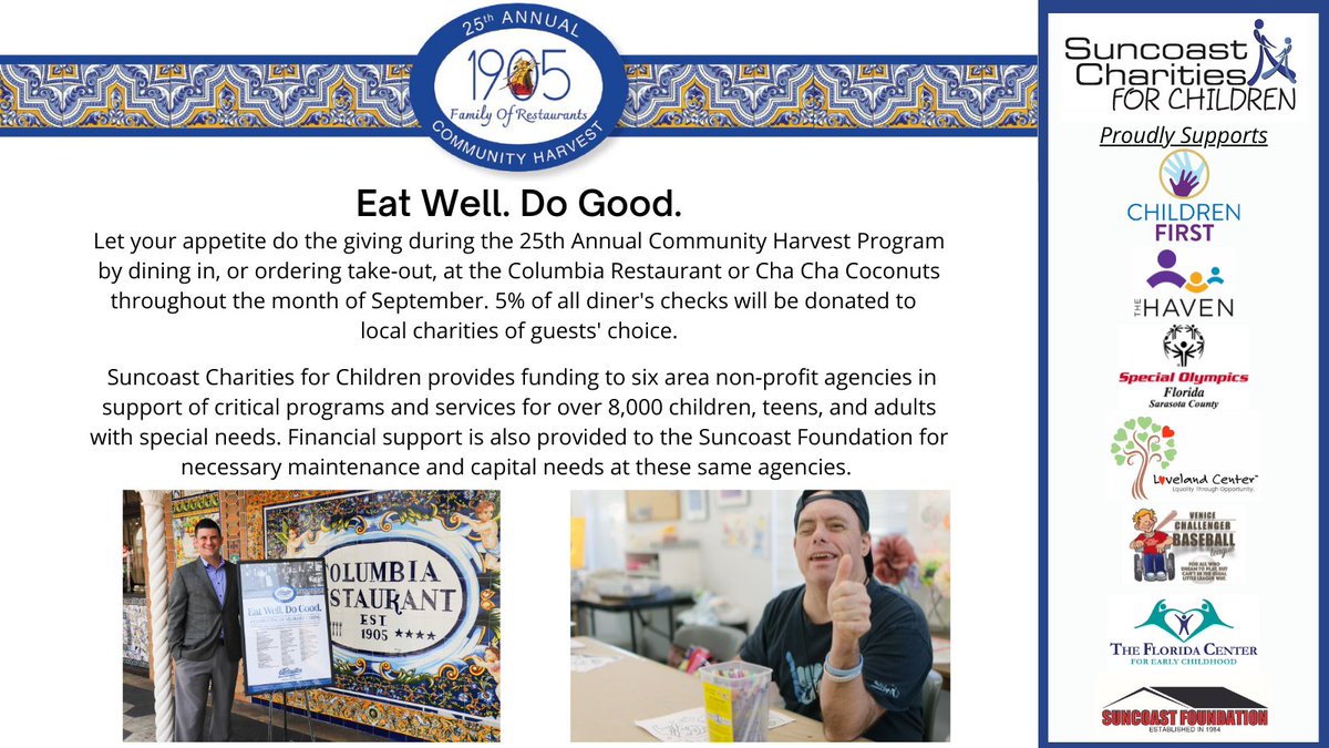 SCFCSRQ's tweet photo. Let your appetite do the giving and support 
@SCFCSRQ by dining in/ taking out at any 
@Columbia1905 or 1905 Family of Restaurants location during the entire month of September! https://t.co/aZfkR4cq56
