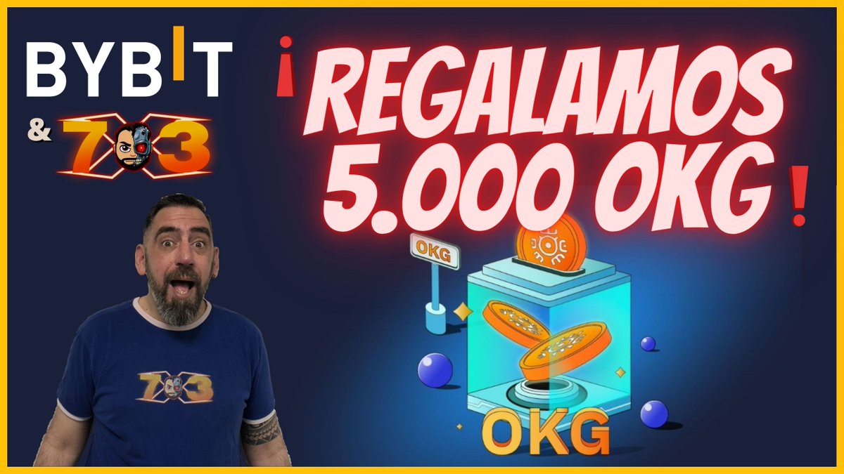 FranEQUIS73's tweet photo. ¡¡REGALAMOS 5000 TOKENS OKG CON BYBIT PARA LA COMUNIDAD!! 🎁

Toda la info aquí 👉 https://t.co/3NVqeY72E6

¡¡¡¡¡PARTICIPA!!!! https://t.co/6qLPB3RrUm