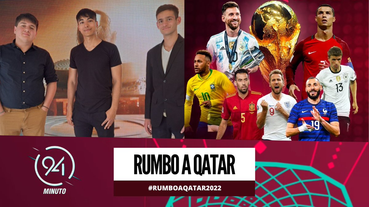 minuto94ok's tweet photo. 🏆🇶🇦HOY damos inicio a "MINUTO 94 #RUMBOAQATAR".
Hasta el 16 de noviembre, cada miércoles de 18 a 19:30hs, estaremos repasando cómo llega cada selección al único evento que paraliza el planeta tierra.
Seguinos a través de nuestro canal de YouTube:
https://t.co/23Um4EgPUf https://t.co/yxp8tN9XtG