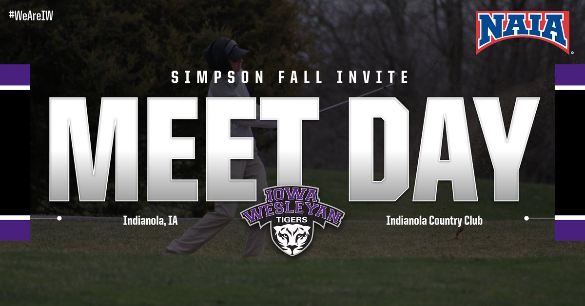 IWTigers's tweet photo. It's MEET DAY for our men's and women's golf teams as they travel to Indianola, Iowa to compete in the Simpson Fall Invite! #WeAreIW https://t.co/nf75Xi8A9D