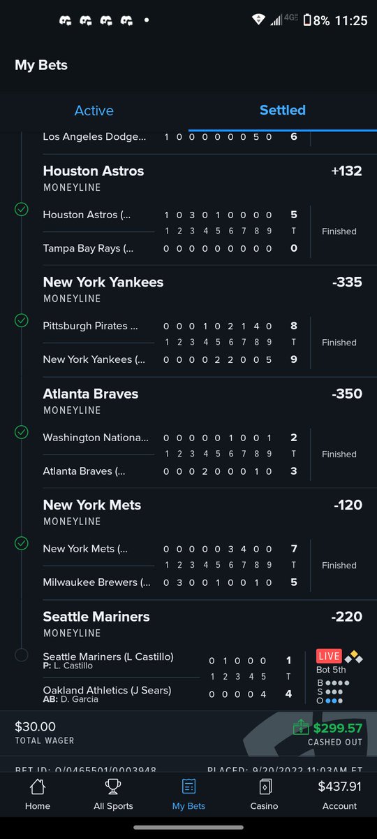 jhealy569's tweet photo. @MCbets__ Cashed out at the perfect time https://t.co/VhSqP4UfaN