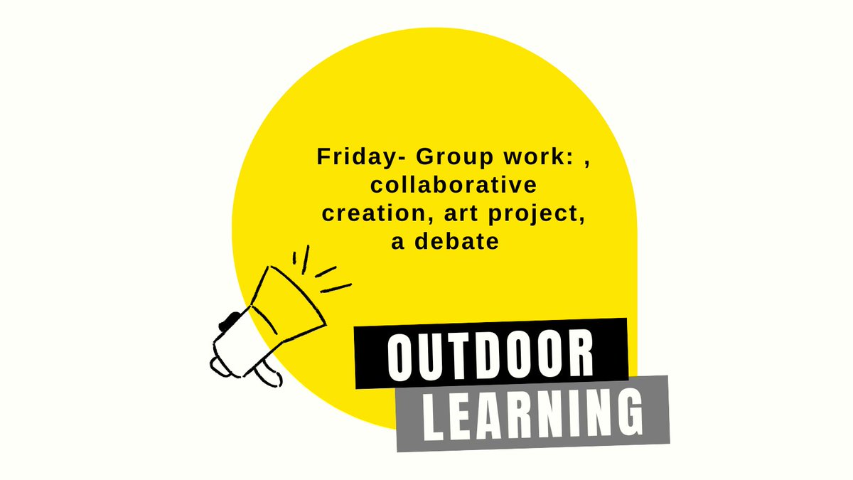 We hope you enjoyed some sunshine and fresh air during Garden Week! Enjoy some learning outside. #learning