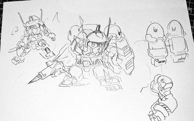 武者英刃(えいじ)的な

いわゆる軽装モードがスパローで、タイタスは背中に武者丸のバックアップ風に背負ってて使うときに分解装着する(ヴェルトールイド描いてて思い付いた) 