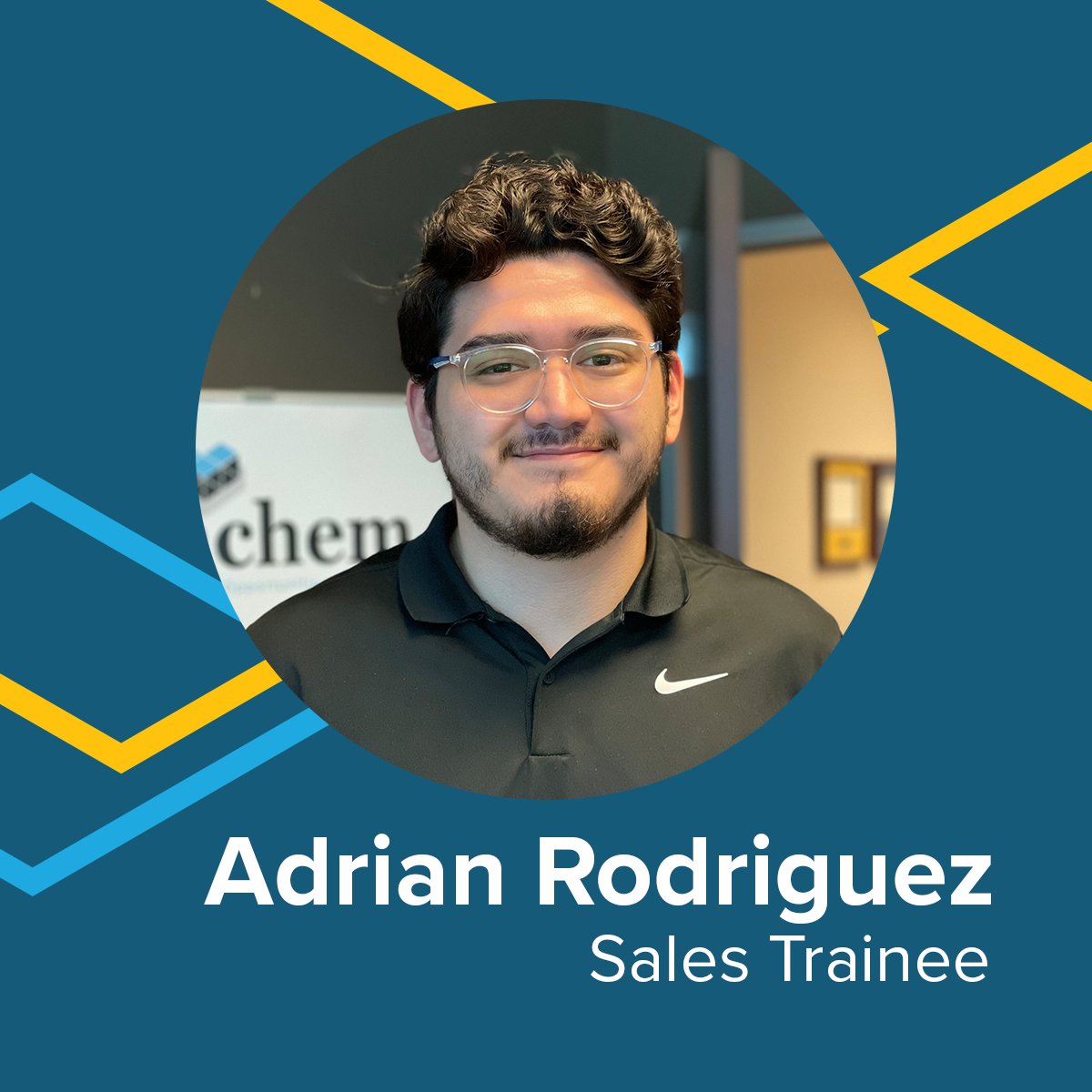 ViachemLtd's tweet photo. Introducing a recent addition to the Viachem team, sales trainee Adrian Rodriguez! He’s grateful to be a helping hand in product development for our customers, providing the ingredients they need when they need them. https://t.co/ApnHpOP4tp https://t.co/USAq7FsaTN