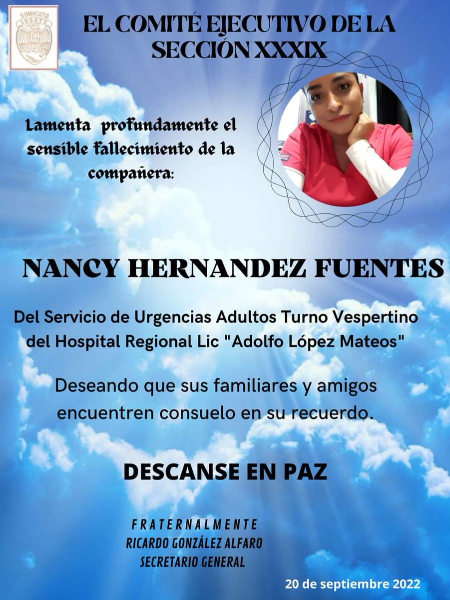 RLaconica's tweet photo. Nancy Hernández fue encontrada sin vida en una clínica clandestina de Oaxaca sin algunos órganos. Viajaba de la CDMX dónde se desempeñaba como enfermera hacia Guerrero donde era originaria. Desaparecida desde el 17 de septiembre. Fue vista por última vez en Terminal Taxqueña. https://t.co/GADxE3eY3d
