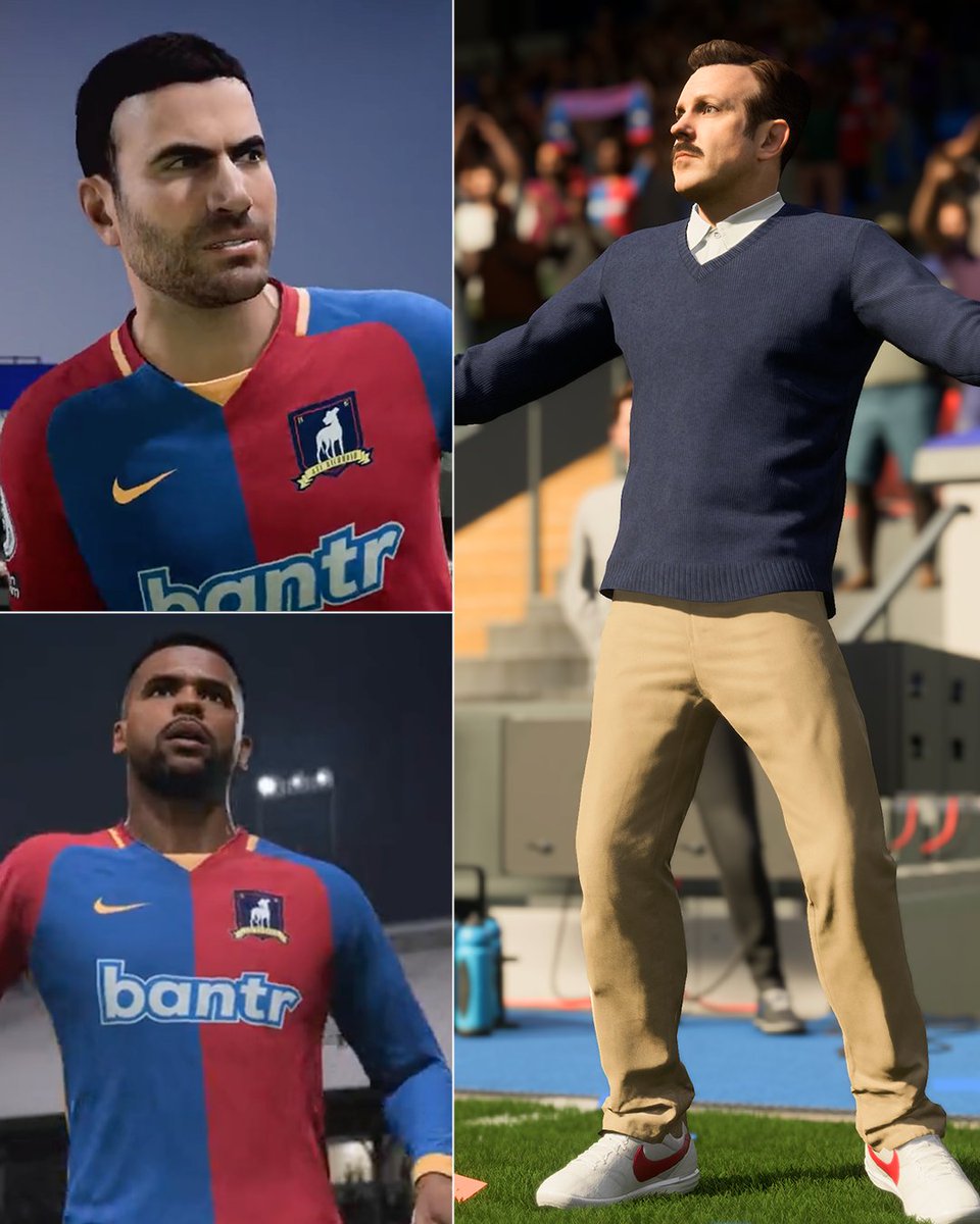 ESPNFC's tweet photo. Ted Lasso and AFC Richmond are playable in FIFA 23 👀🔥 https://t.co/zph6EfWCgV