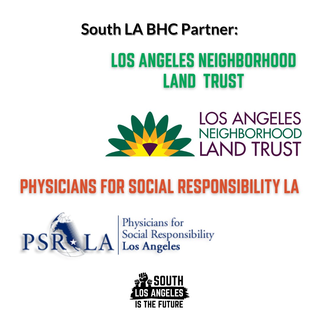 It’s day 2 of our coalition shout-outs! These are more of the organizations that make up the coalition that is South LA BHC! Follow each one to see the incredible work and action across South LA.

#SouthLAIsTheFuture #ReimagineSouthLA #HealthySouthLA