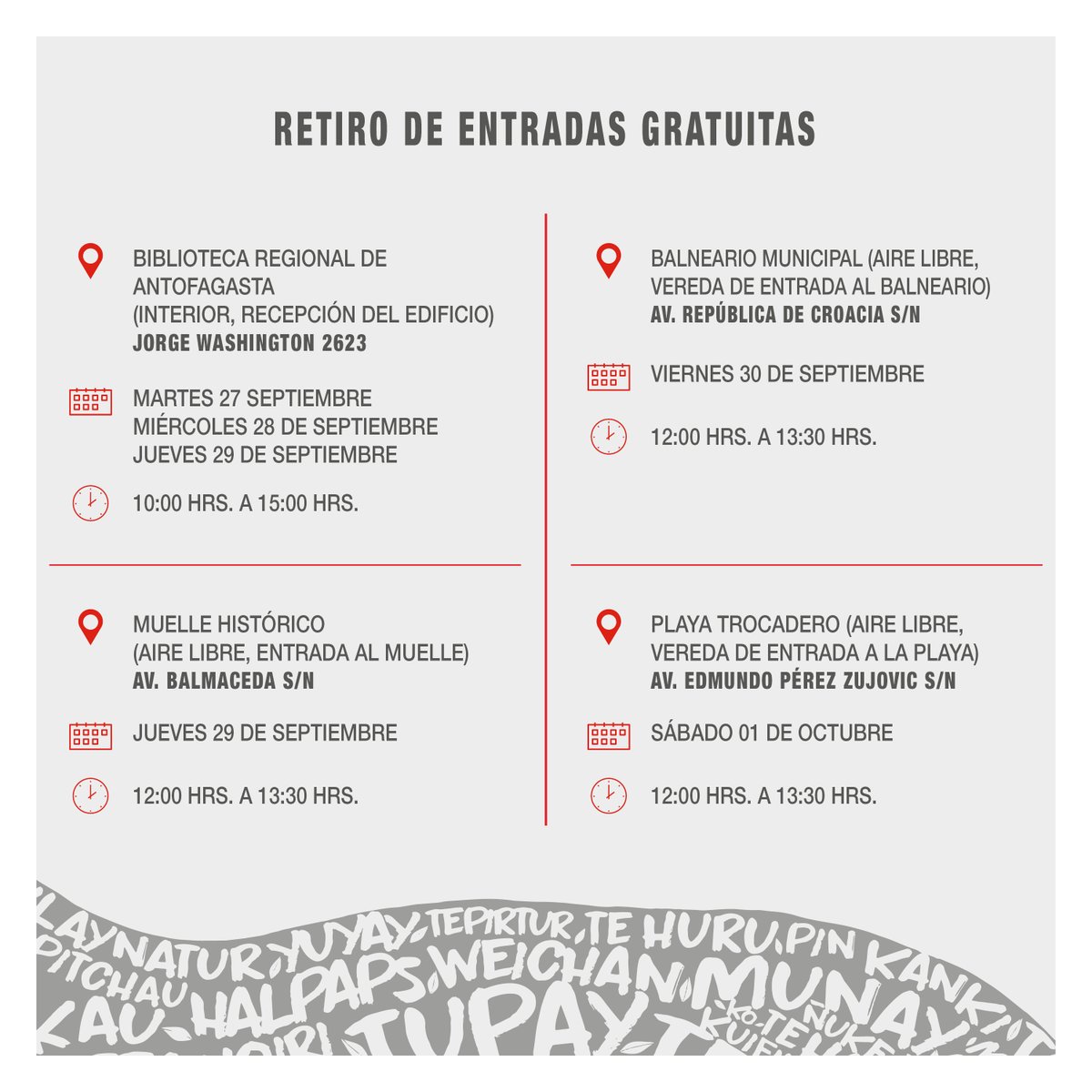 IdentidadesFest's tweet photo. Retira tus entradas GRATUITAS para #IdentidadesFestival 🐻

Revisa los horarios y puntos de entrega de entradas, programados entre el martes 27 de septiembre y el sábado 01 de octubre⬇️

¡¡Cada vez queda menos!! https://t.co/mSHIAmF0q3