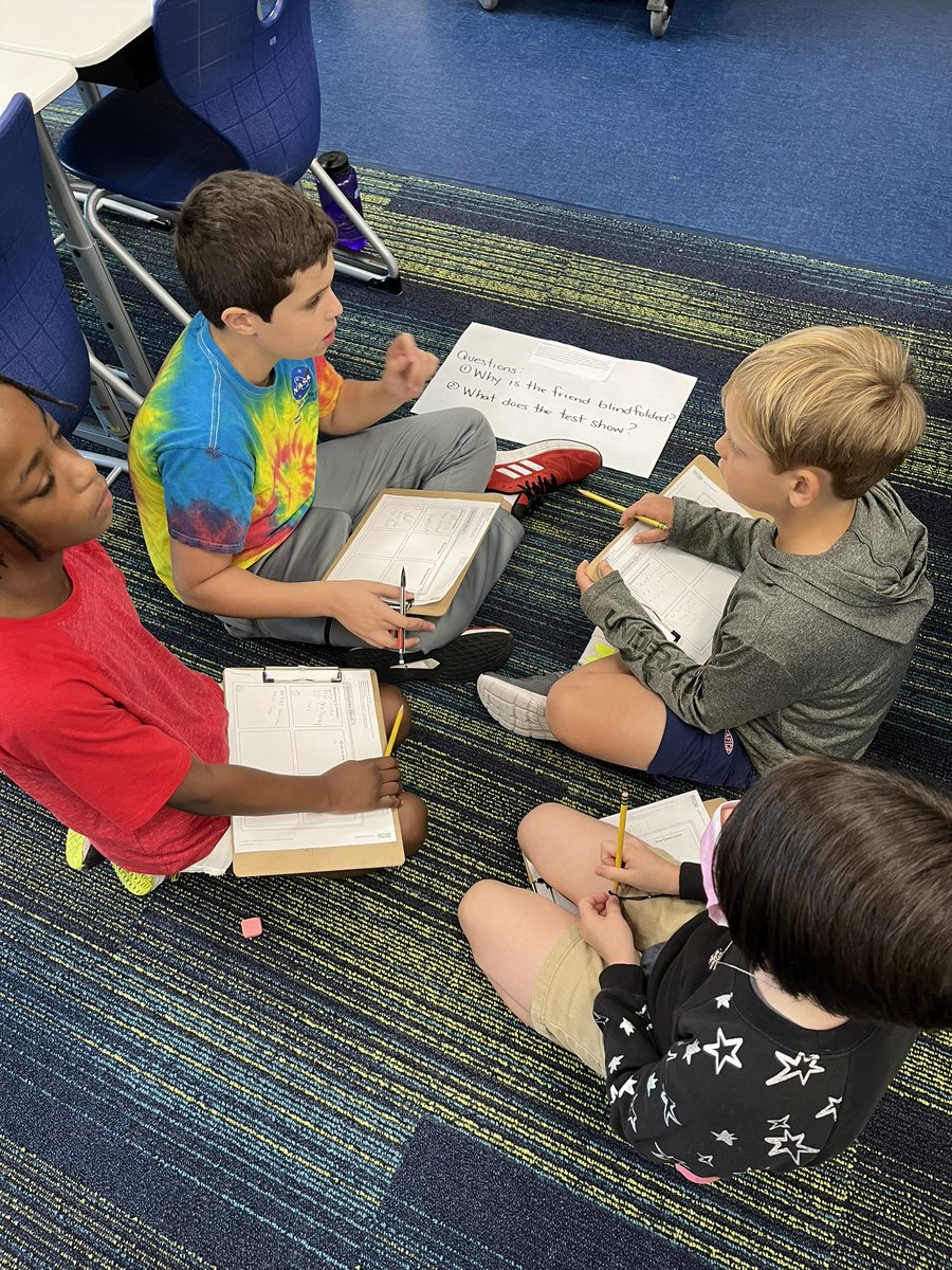 Chbarker1221's tweet photo. Today we are “Text Detectives”! We learned that using what they already know about a topic and clues from the text they can make inferences and draw conclusions. We are building relationships while learning! @ForestLakeEagle @BJacksonFLE @misshayward_usc @Davis_FLE  @TWilliamsFLE https://t.co/0GqrxjP8yN