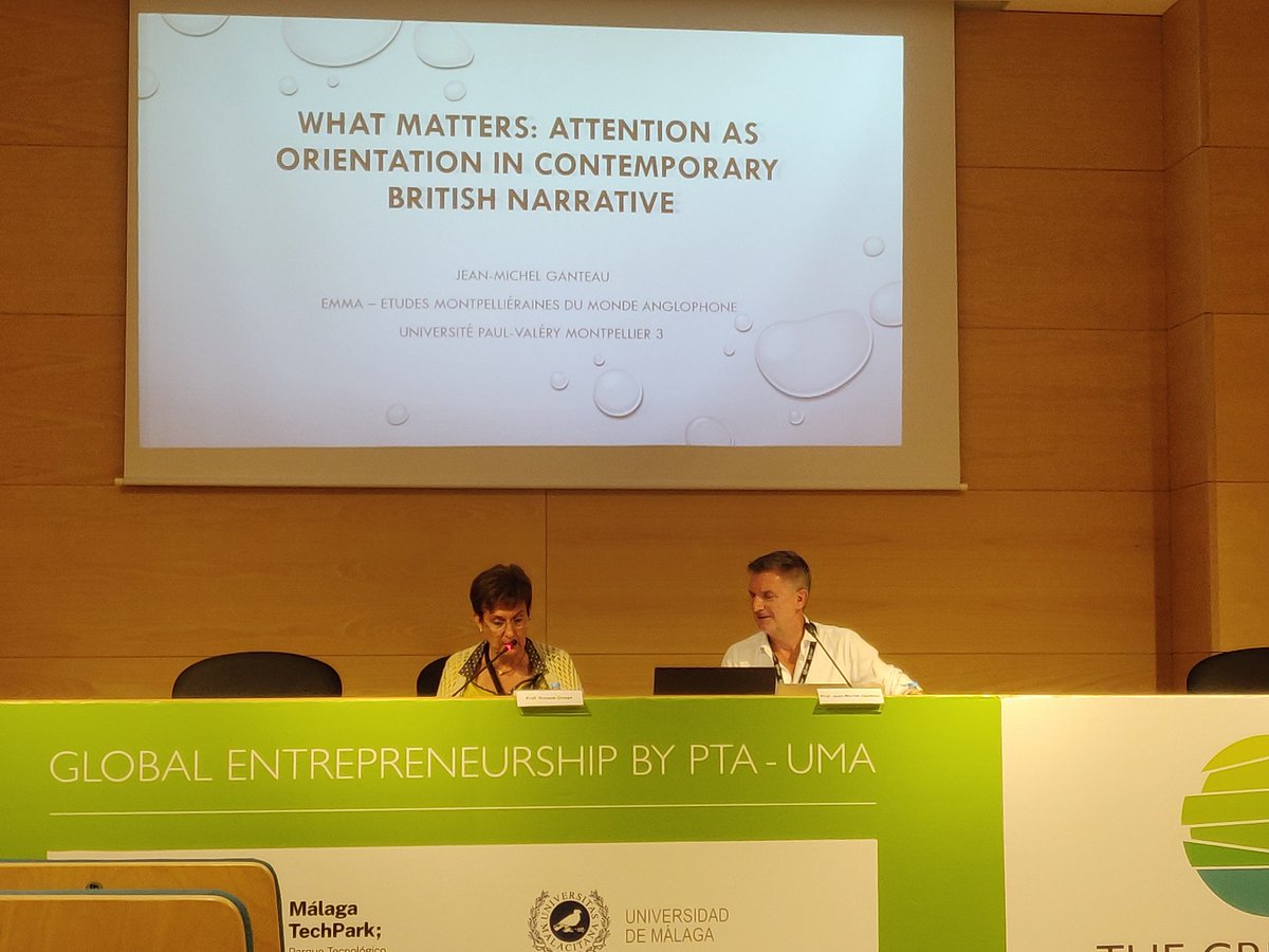 assemblagelit's tweet photo. Time now for our first plenary lecture. Prof. Jean-Michel Ganteau speaks about attention as #orientation. #DisOrientations22 https://t.co/c0tsOsYP7C