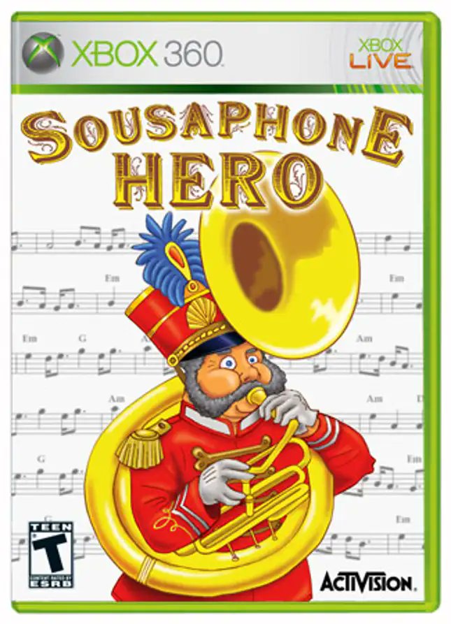 TheOnion's tweet photo. From The Archives: Activision Reports Sluggish Sales For Sousaphone Hero https://t.co/E0KNOpheGV https://t.co/W69y3pymKz