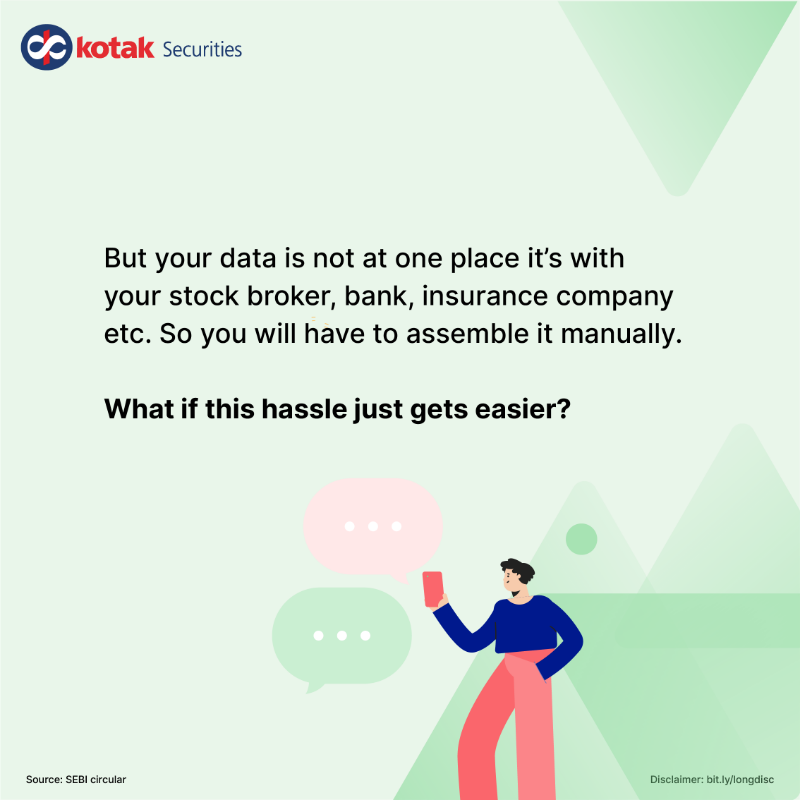 kotakneo's tweet photo. Here’s an explainer on how the #AccountAggregator accumulates the data for you. It is certainly going to make life easy for the investors.

Swipe to know more and tell us what do you think about it.

Disclaimer: https://t.co/mM1sKSDjB8

#SimplyExplained