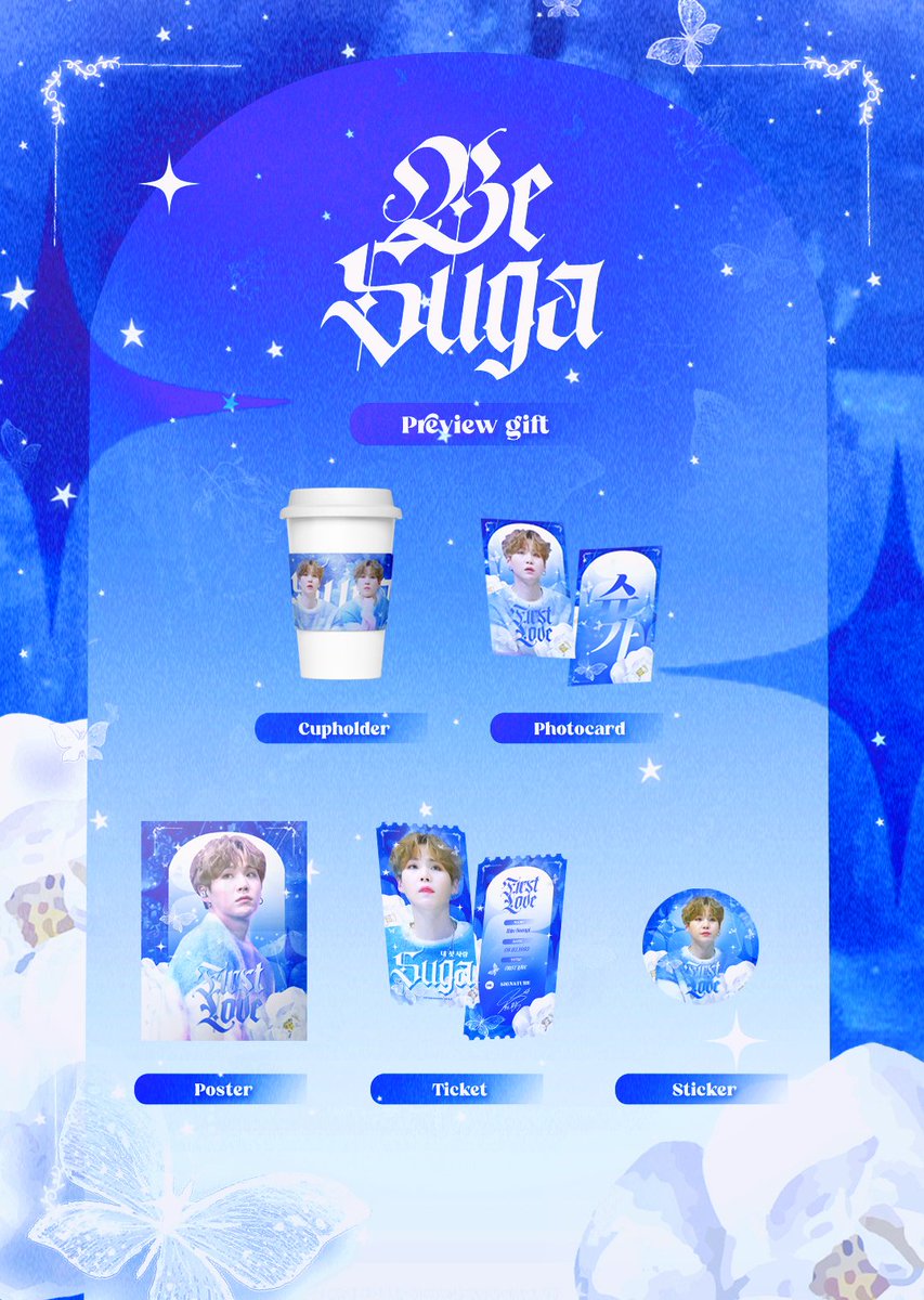 _jjheun's tweet photo. [PREVIEW GIFT EVENT] 💙 FOR SUGA'S EVENT - BE SUGA - OCEAN CONCEPT 💙 

✨ LIST GIFT :
💙 CUP HOLDER 
💙 TICKET 
💙 POSTER 
💙 PHOTOCARD 
💙 STICKER  

❌MADE BY ME, PLEASE DON'T TAKE IT AWAY WITHOUT MY PERMISSION🙇‍♀️ ❌

#SUGA #YOONGI #BTS @BTS_twt https://t.co/0wgLVSQTxX
