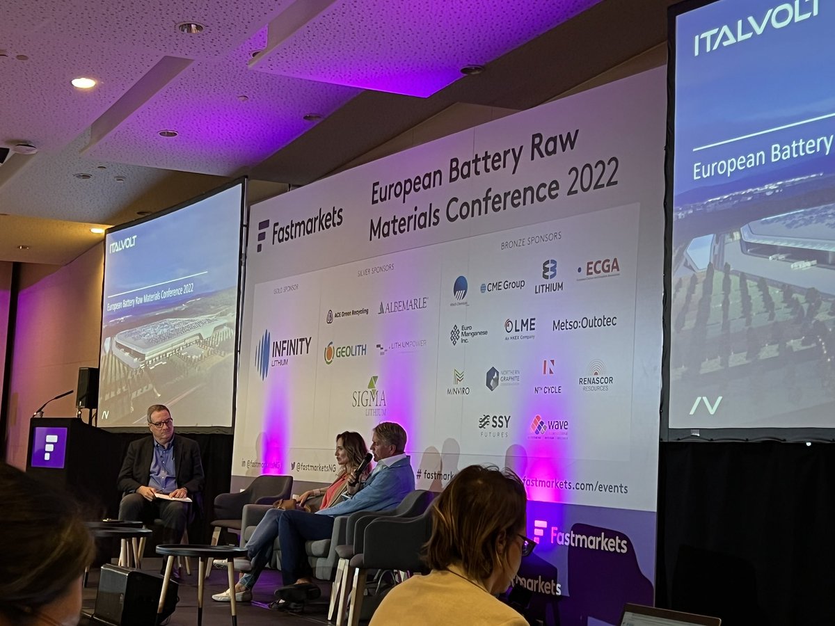 MichaelPrassas's tweet photo. Great event organised by @Fastmarkets. The European raw material battery event was a great networking opportunity. It was good to catch up with leading European Car manufacturers, battery industry experts and organisation like EBA @InnoEnergyEU , @EU_ERMA and @EITRawMaterials https://t.co/e1HnmTOcQK