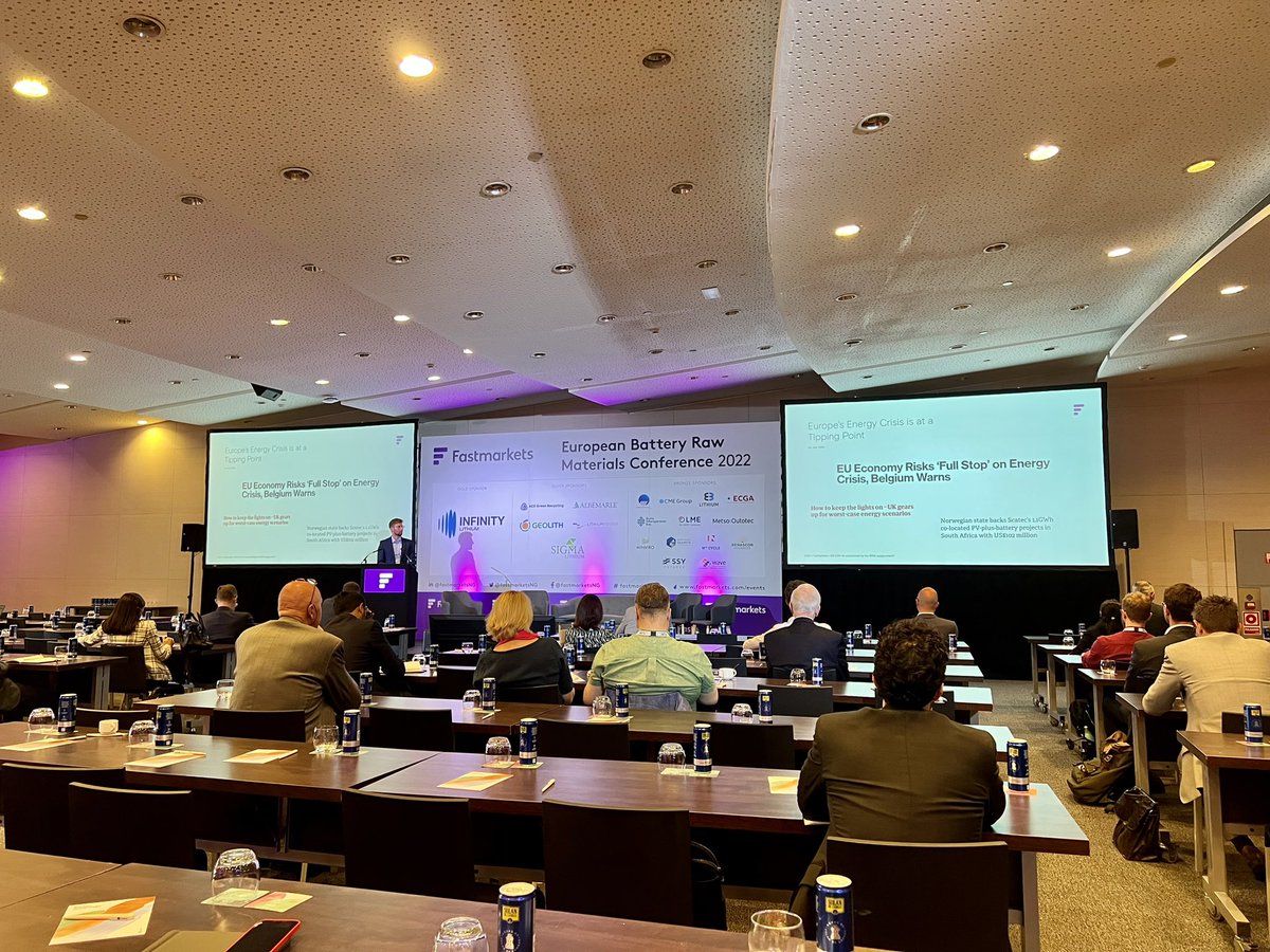 MichaelPrassas's tweet photo. Great event organised by @Fastmarkets. The European raw material battery event was a great networking opportunity. It was good to catch up with leading European Car manufacturers, battery industry experts and organisation like EBA @InnoEnergyEU , @EU_ERMA and @EITRawMaterials https://t.co/e1HnmTOcQK