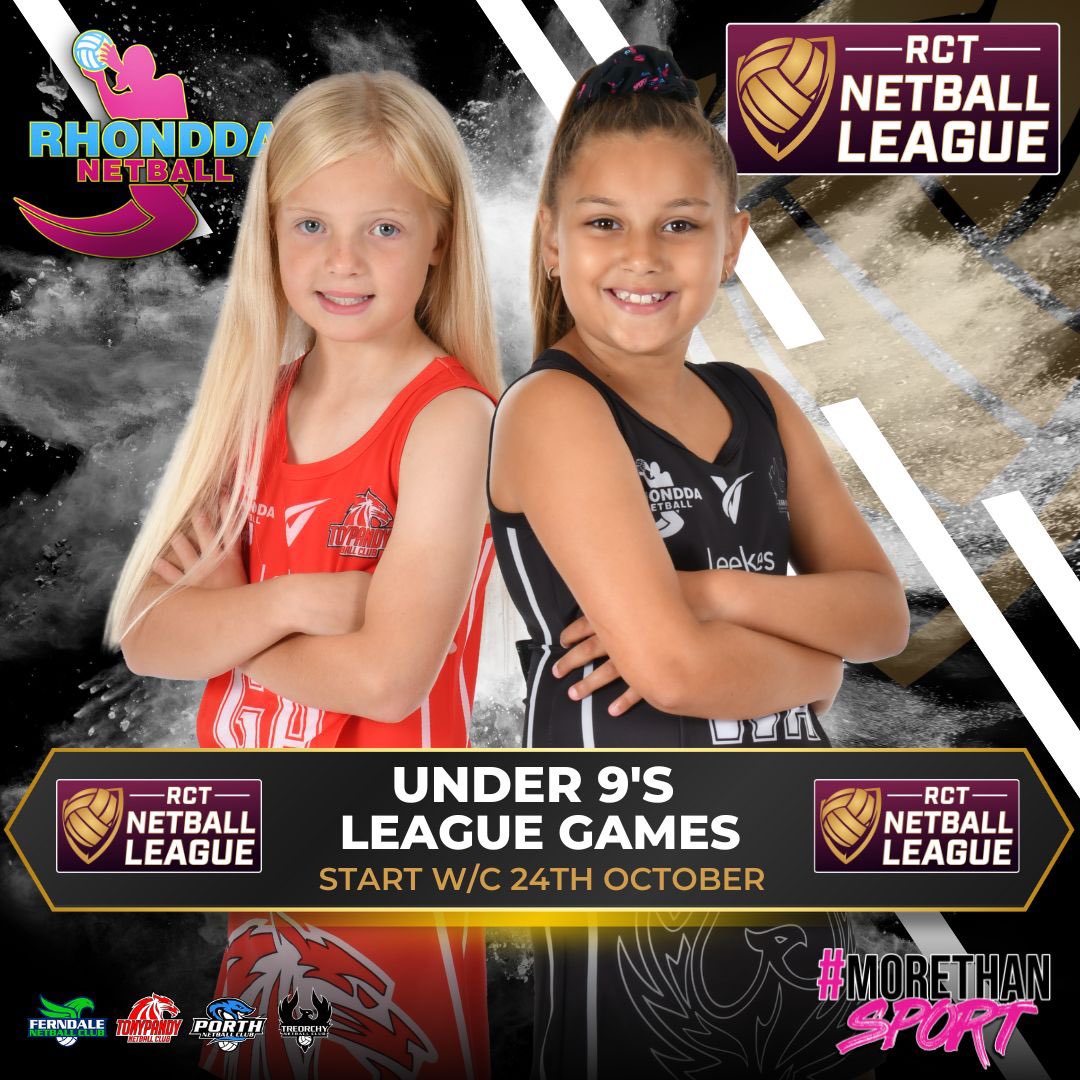 RhonddaNetball's tweet photo. RCT Netball League - Starts October 2022 @LeagueRct #netball #sport #morethansport #letsdothis https://t.co/qI1sYlgjTM