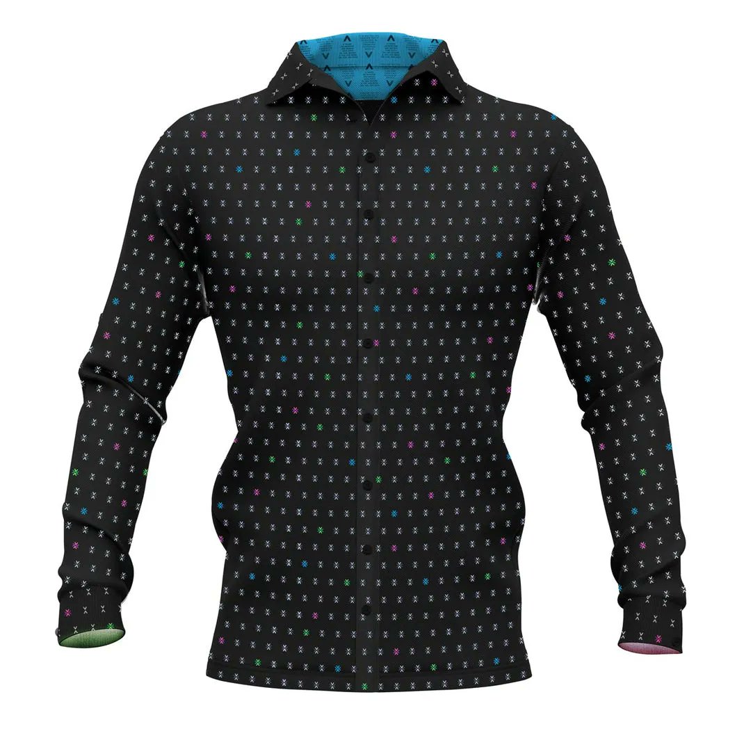 dresscodeshirts's tweet photo. NIGHT CODE
Featuring a different development of the DressCode icon - the angled brackets of code. Bringing the brackets together to create a series stars on the night sky. It's totally GeekLux! 
https://t.co/DshCGNL5Gs
#Geek #GeekLux #DesignerShirts #MadeOnDemand #Design https://t.co/71ZSYC2u4Q