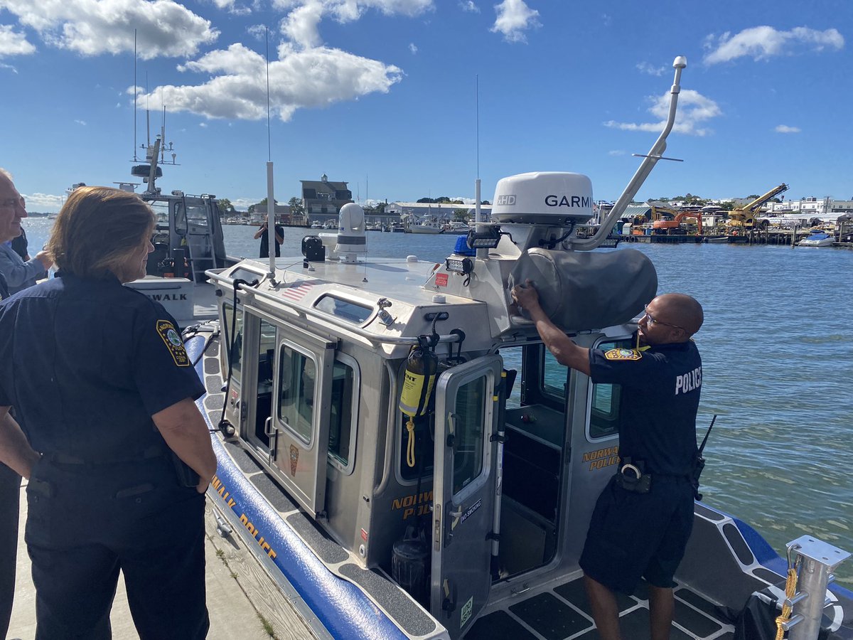 artiekass's tweet photo. Commissioning of the new NPD marine vessel. #norwalkpd #NPDChaplain #norwalkct https://t.co/puTVSQAM3j