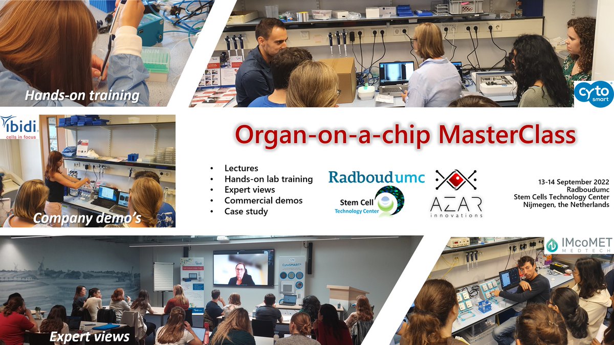 Hossein_EA's tweet photo. ๐ Another great Organ-on-a-chip Masterclass by AZAR Innovations at @Radboudumc. ๐
Need to know more, check out https://t.co/gubScFdP5X
#OrganOnAChip #MicrophysiologicalSystems #OoCMasterClass #Workshop #Training
#TissueChip #HandsOn #Course #AzarInnovations #Azar https://t.co/IFJKLVMgAq