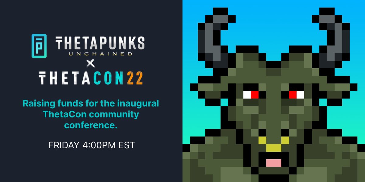 ThetaBulls (@thetabulls) on Twitter photo We are feeling as BULLISH as ever!!!
Let's go <a href="/Theta_Network/">Theta Network</a>!
Everyone check out <a href="/ThetaDrop/">ThetaDrop</a> this Friday and join in supporting this fundraiser drop for the first community driven $Theta conference!
ThetaDrop.com
<a href="/Bozmannnn/">Boz</a> <a href="/Azmodeus82/">Azmodeus</a> <a href="/OpenTheta/">OpenTheta</a> <a href="/THETA_ECOSYSTEM/">πππππΌ ππΎπππππππ</a> We are feeling as BULLISH as ever!!!
Let's go <a href="/Theta_Network/">Theta Network</a>!
Everyone check out <a href="/ThetaDrop/">ThetaDrop</a> this Friday and join in supporting this fundraiser drop for the first community driven $Theta conference!
ThetaDrop.com
<a href="/Bozmannnn/">Boz</a> <a href="/Azmodeus82/">Azmodeus</a> <a href="/OpenTheta/">OpenTheta</a> <a href="/THETA_ECOSYSTEM/">πππππΌ ππΎπππππππ</a>