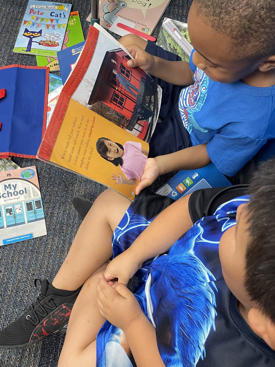 Ms_Bartholomew1's tweet photo. We are partner reading like pros in Kindergarten! @CFISDLieder https://t.co/yhUWBcK9Fh