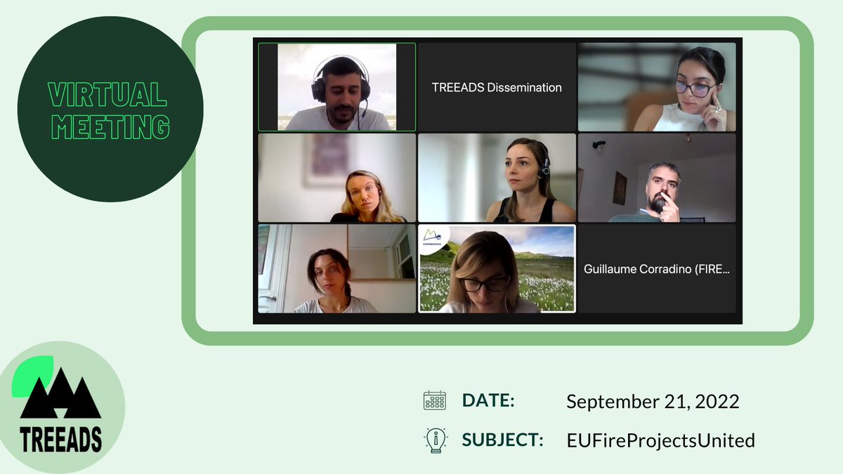 TREEADSH2020's tweet photo. @TREEADSH2020 participated in the third #EUFireProjectsUnited quarter meeting! ✅
Our cooperation with the #EUFireProjectsUnited is being empowered as we go through our projects’ cycle and we meet better with all these talented people who are working for the same goals. https://t.co/Xekhk5gBb5