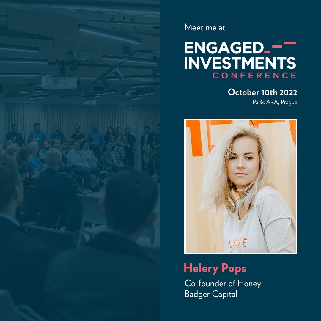 DepoVentures's tweet photo. Let's meet @PopsHelery, co-founder of Honey Badger Capital at the ENGAGED INVESTMENTS CONFERENCE That will be held October 10 in Prague, Czech Republic.
@hbcapital_ #venturecapital #vc #connference https://t.co/G5S8Fi7oo1