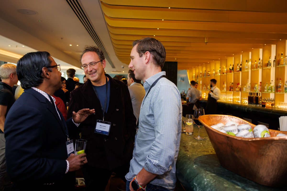 SapphireVC's tweet photo. 💫Sapphire Ventures Vision Summit - Europe is well underway! We were thrilled to kick off the summit last night with a welcome reception overlooking the Thames along Southbank London. 🥂
✨Stay tuned for more!✨ https://t.co/m6cW4xnzTj
