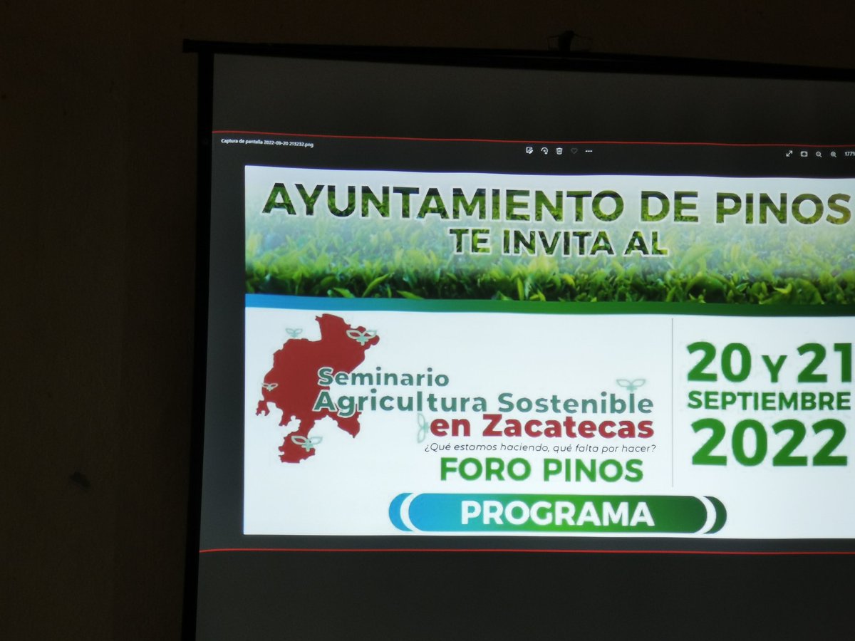 Colpos_CSLP's tweet photo. Segundo día del Foro Pinos como parte del Seminario de Agricultura Sostenible #Zacatecas, en Ex-Hacienda de la #Pendencia. Coordina el Dr. Gerardo Loera Alvarado. Investigador del @Colpos_CSLP https://t.co/MfeqRhJSfx