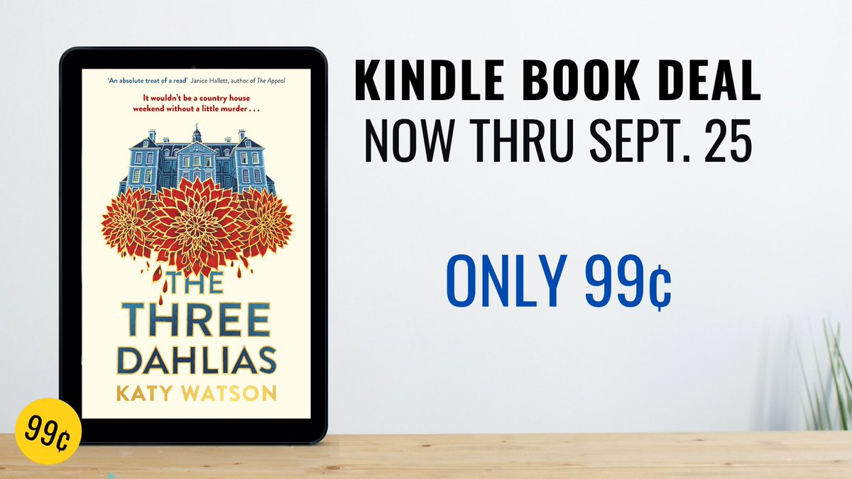 Now thru 9/25, get your copy of @KWatsonAuthor's THE THREE DAHLIAS for only 99¢! amazon.com/Three-Dahlias-…