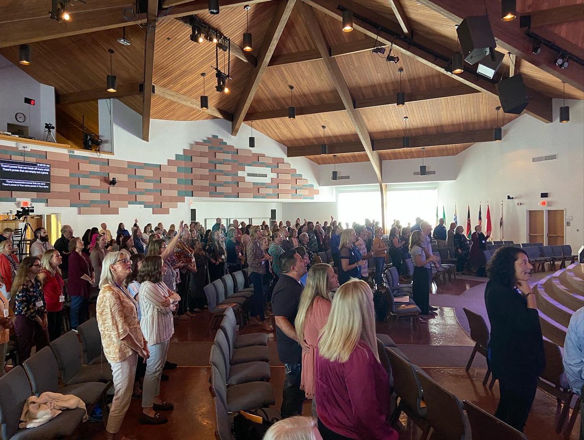 LoveINC's tweet photo. The Gathering Begins! Worshipping with leaders from across the country who are working support the body of Christ in their communities is always such a powerful experience.  #loveinc22 #oneanother https://t.co/dQdIfCyuSs