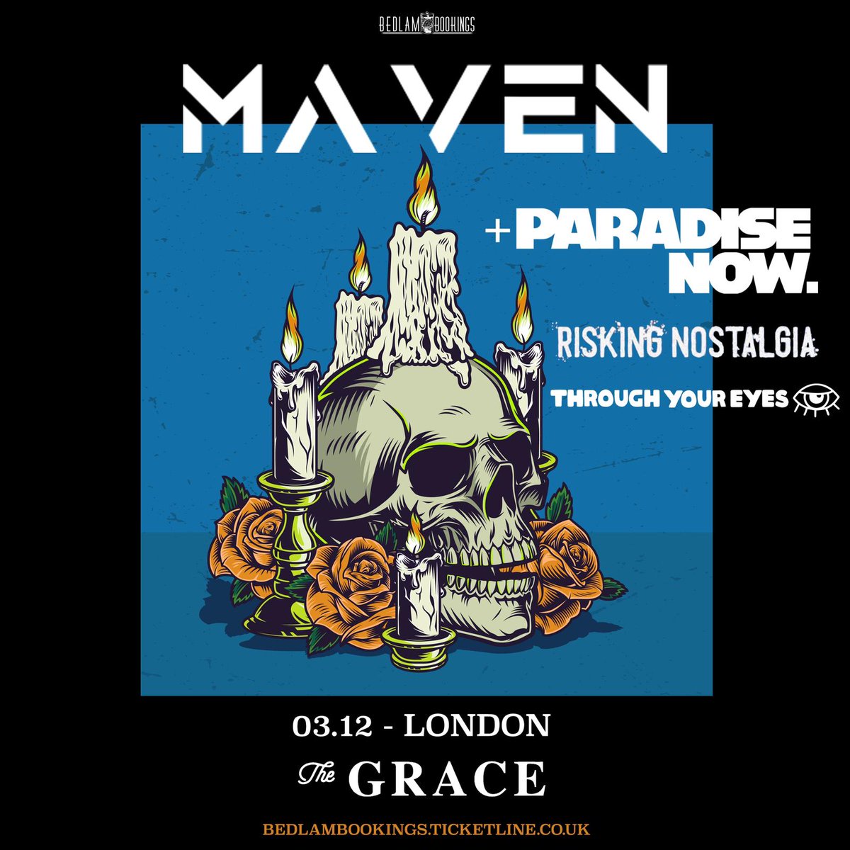 tye_band's tweet photo. OI OI! So we have another show to announce and that’s on the 3rd December @thegraceldn supporting @mavenbanduk! With @paradisenowband and @RiskNostalgia! Ticket link in our bio so go get on it! 

@bedlambookings https://t.co/PkQSIcxIAs