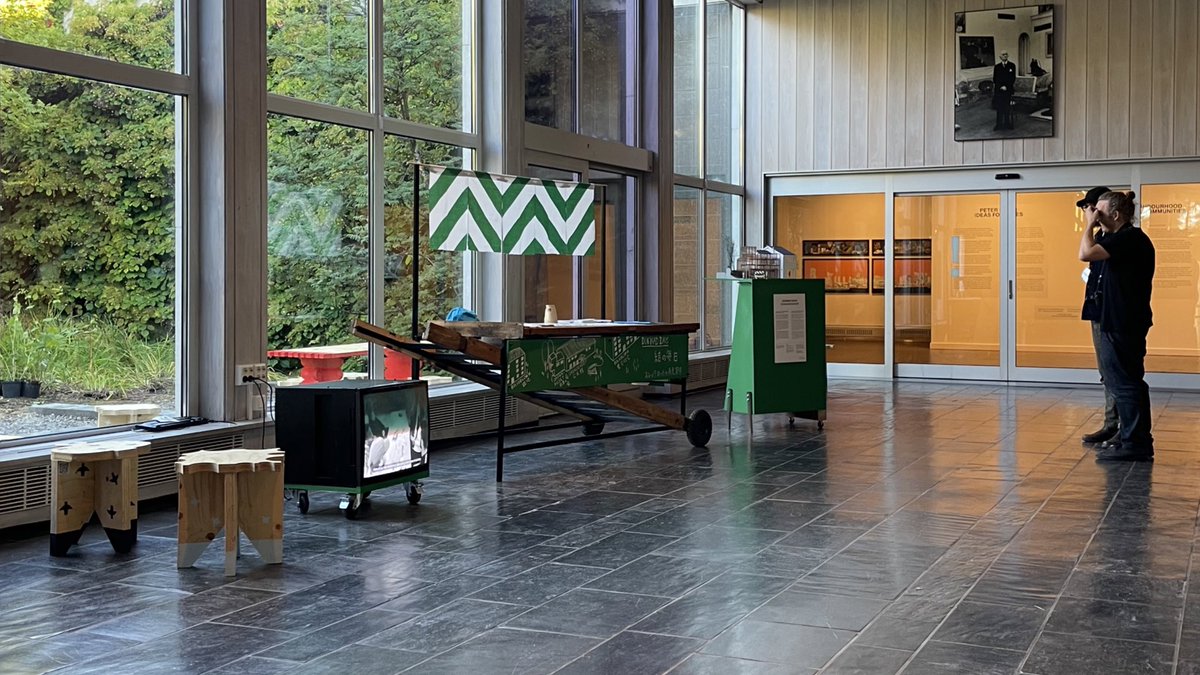 kadowaki_kozo's tweet image. 設営完了。旧ムンク美術館のとてもよい場所に展示されることに。プレスプレビューが終わって明日が公式オープニング。