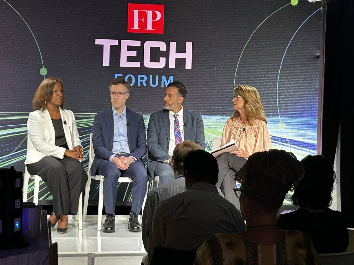 Diana_Marrero's tweet photo. “We could do so much more together than individually”- @JustinaNixon @IBM speaking @ #fptechforum on working with competitors on creating opportunities for workforce development and building tech skills among workers around the world. @ForeignPolicy https://t.co/GYASYNsZDl
