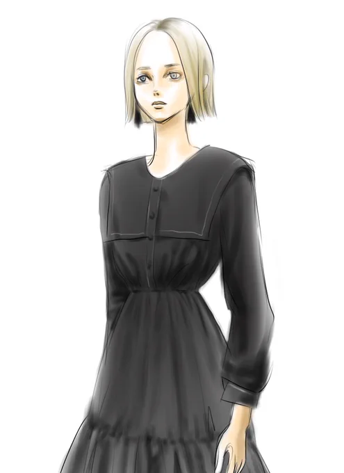 ZARAのこのワンピース欲しい#ZARA #illustration #イラスト #ファッション 
