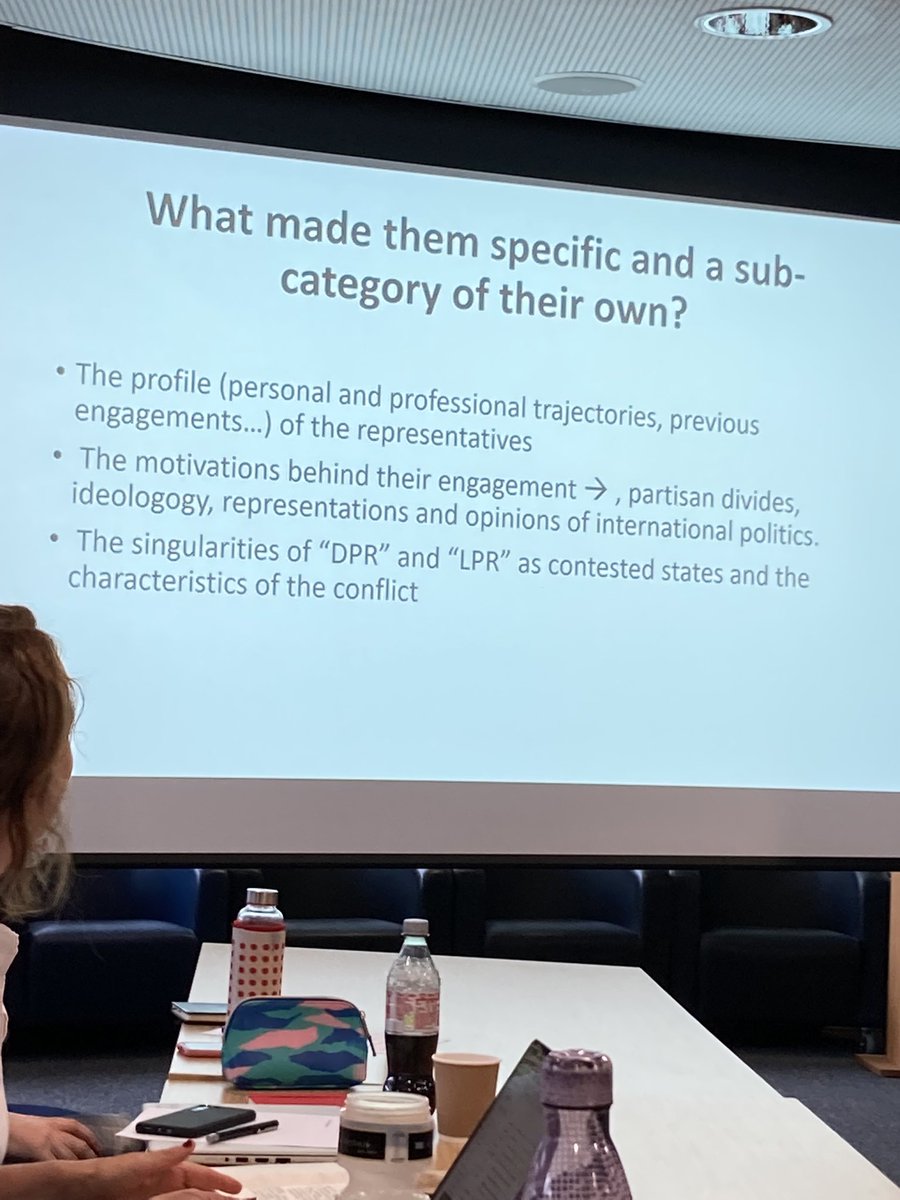 YorkConflict's tweet photo. And last but not least for the day is @GueudetSophie talking about the International Representation of Donetsk and Luhansk https://t.co/UNSzUXzrvQ