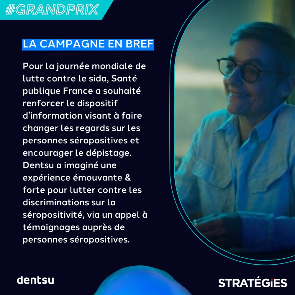dentsuFR's tweet photo. 🏆Grand Prix des Stratégies Digitales 2022 : dentsu public &amp; @DentsuCRTV récompensées!

🥈La campagne "Letter to Myself", portée par @SantePubliqueFr, a été déployée à l'occasion de la journée de lutte contre le sida. Une vidéo riche en émotion à ne pas louper !

👏 aux équipes🤗 https://t.co/60xKa3106E