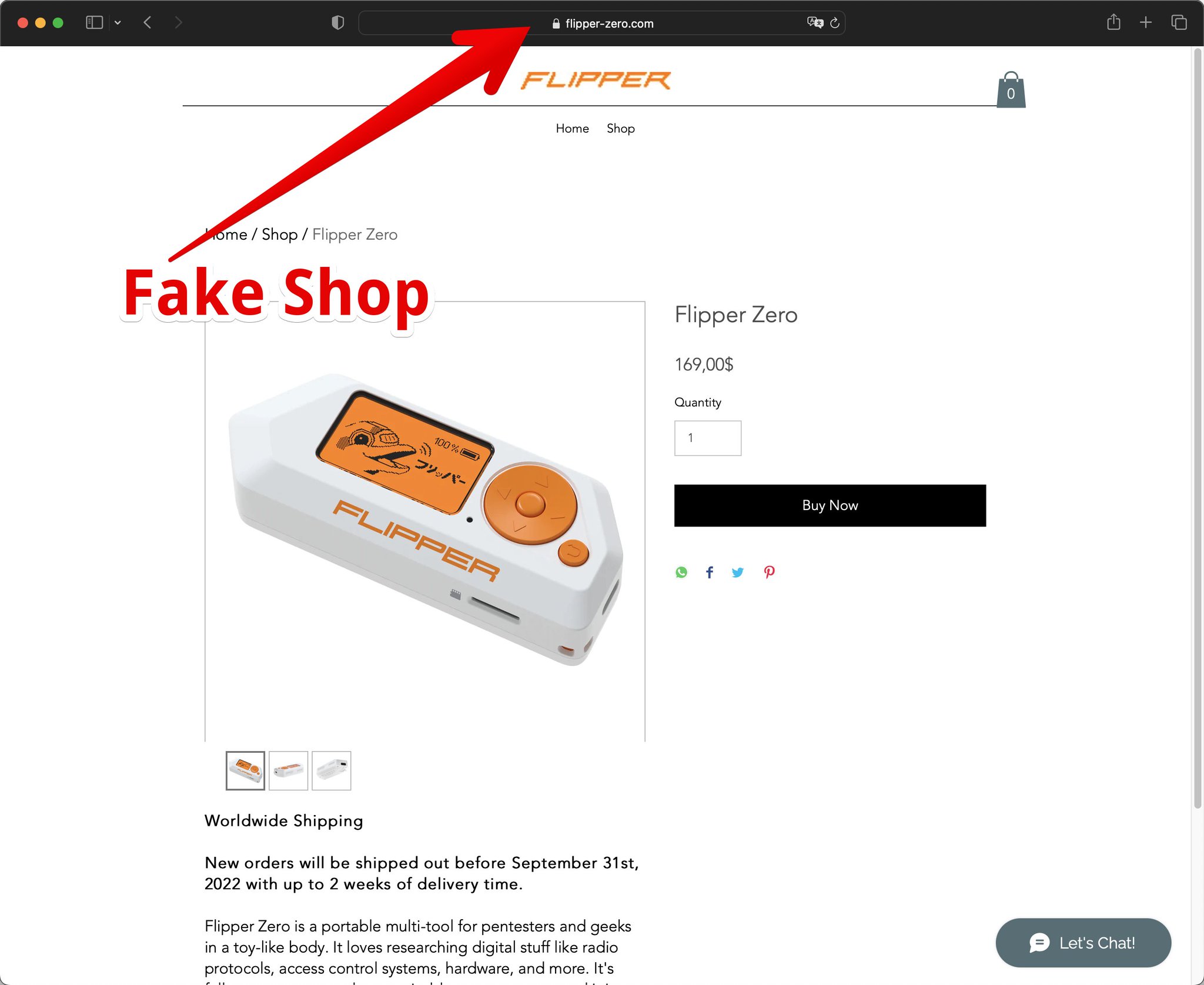 Fake Flipper Zero sellers are after your money