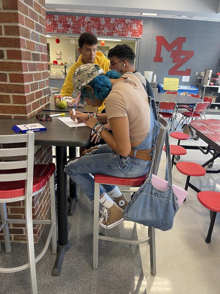 LandonKOdom's tweet photo. Today MZHS students got to color flags from different countries for Hispanic Heritage Month. Each flag will be displayed and turned into a Flag Quilt in the hallway. https://t.co/oob0b7tb9v