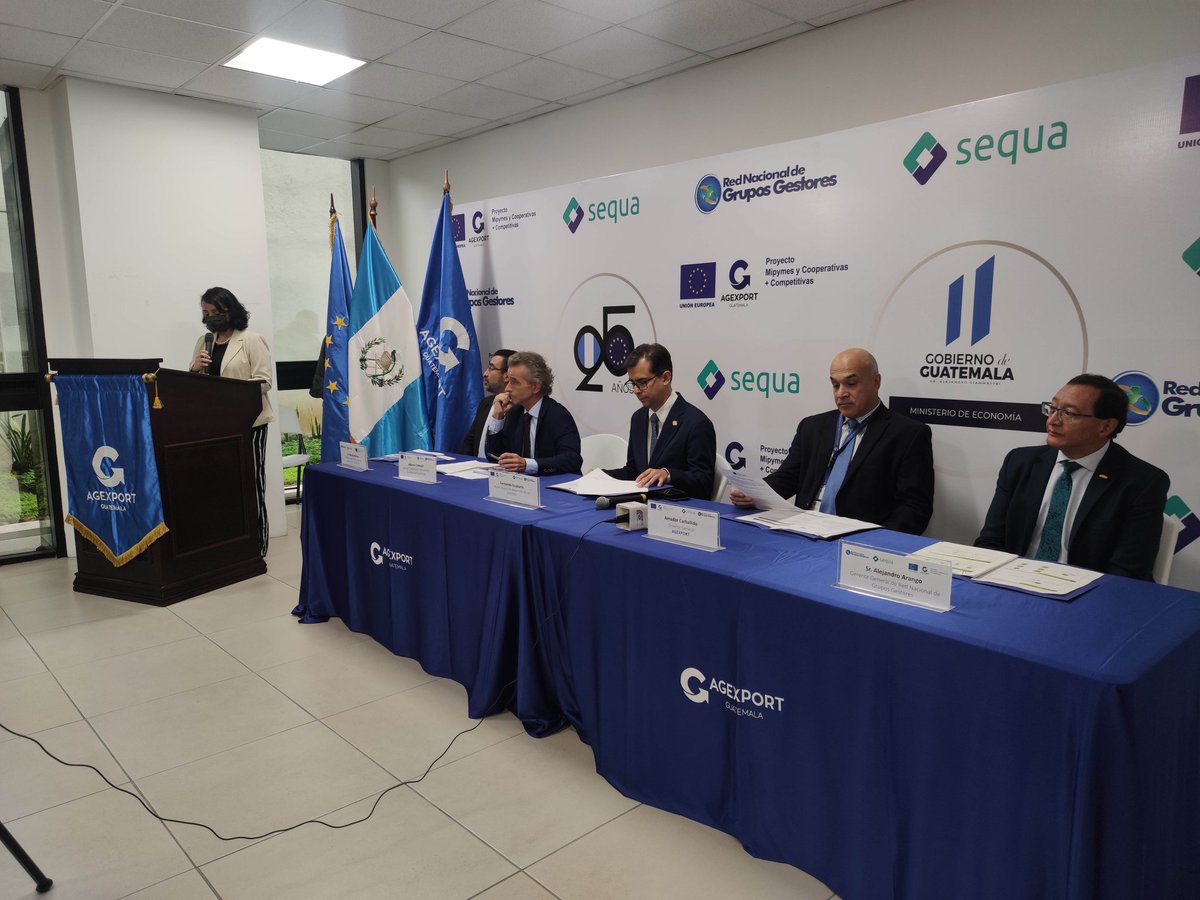 ZapProyecto's tweet photo. Inicia conferencia de prensa del evento de resultados del Proyecto MiPYMES y Cooperativas+ Competitivas financiado por la @UEGuatemala y ejecutado por @AGEXPORTGT https://t.co/D5KzBhMtIk