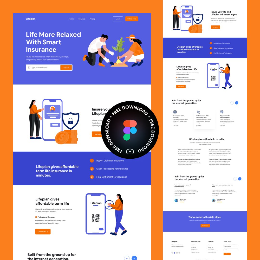 FREE DOWNLOAD 🔥🔥🔥
Insurance Website Template Lifeplan
🔵 uidesign.to

#ui #uiux #uidesign #uitrends #uiuxdesign #ux #uxui #uxdesign #design #trending #websitedesign #figma #dribbble #behance #productdesign #mobiledesign #webdesign #website #adobe #free