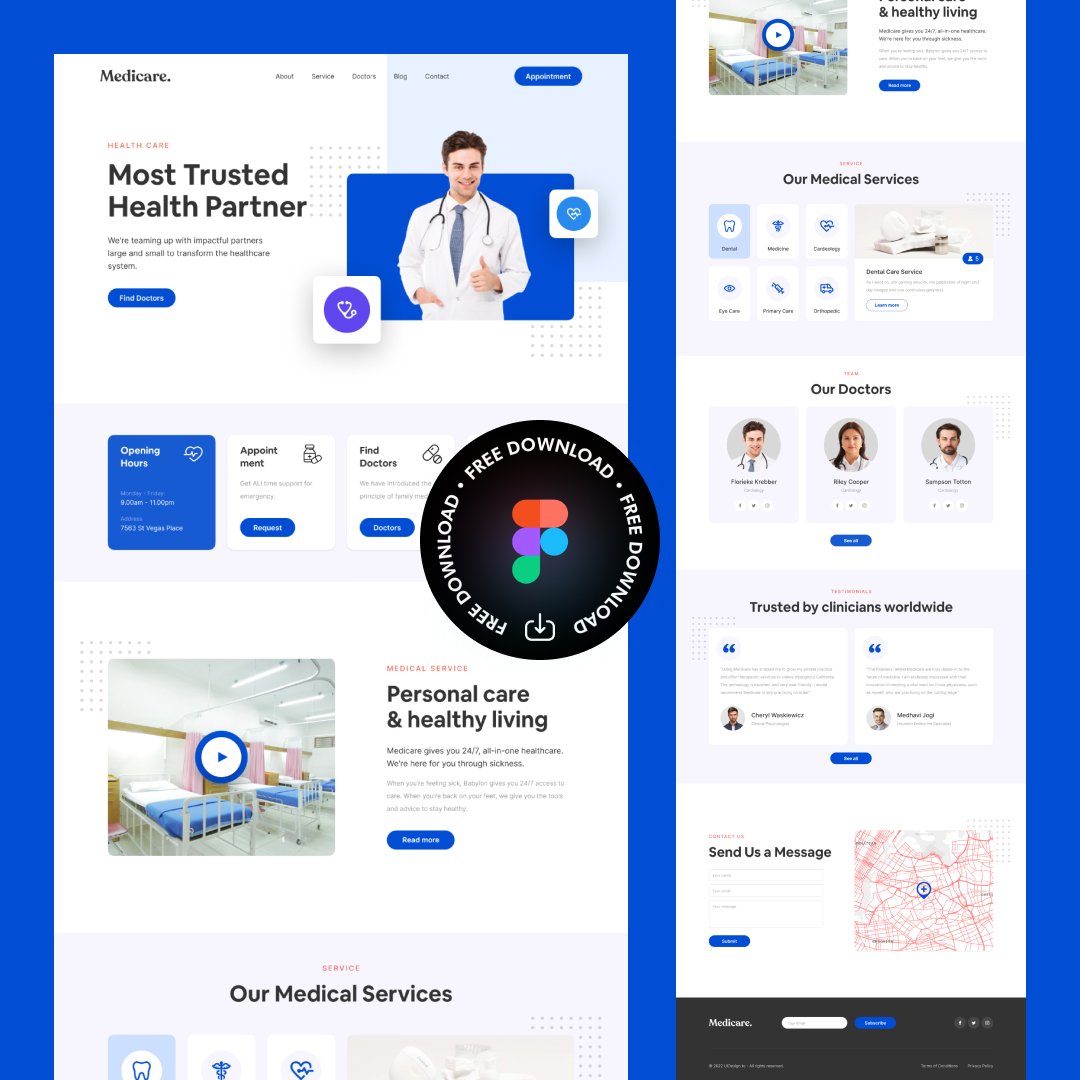 FREE DOWNLOAD 🔥🔥🔥
Medical Website Design Medicare
🔵 uidesign.to

#ui #uiux #uidesign #uitrends #uiuxdesign #ux #uxui #uxdesign #design #trending #websitedesign #figma #dribbble #behance #productdesign #mobiledesign #webdesign #website #adobe #free