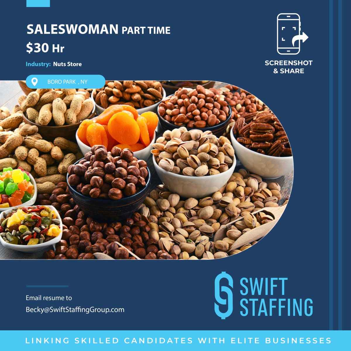 swiftstaffing_'s tweet image. Saleswoman 
$30 Hr
Boro Park, NY
 
Email Becky@SwiftStaffingGroup.com to apply or for Additional Information Today!

#SwiftStaffingJobs
#upgradeyourcareer
#SwiftDifference